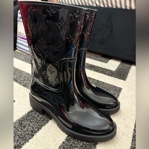 Louis Vuitton Black Rain Boots